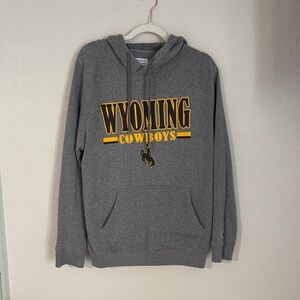 Champion Gray Wyoming Cowboys Hoodie